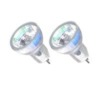 OakGlow MR8 Halogen Bulbs GU4 Bi-Pin Base 6V/12V 5W-35W (5W 10W 20W 35W) Warm White 2700K Compact Track & Landscape Light Bulbs 2-Pack 12V-10W