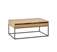 Oakham Dalmore 100Cm Oak Effect Rectangular Storage Coffee Table