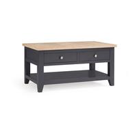 Oakham Dunvegan Coffee Table In Dark Grey And Oak