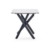 Oakham Macallan Lamp Table In White And Black