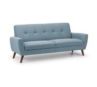 Oakham Monza 3 Seater Compact Retro Sofa In Blue