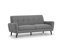 Oakham Monza 3 Seater Compact Retro Sofa In Grey