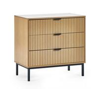 Oakham Premium Aria 3 Drawer Chest - Beige
