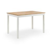 Oakham Premium Coxmoor 75Cm Rectangular Dining Table - Ivory & Oak