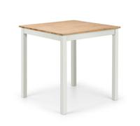 Oakham Premium Coxmoor 75Cm Square Dining Table - Ivory & Oak