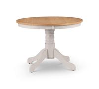 Oakham Premium Davenport 106Cm Round Pedestal Dining Table - Oak & Elephant Grey