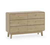 Oakham Premium Freya 6 Drawer Dresser - Beige