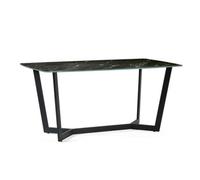 Oakham Premium Olympia 160Cm Dining Table - Black Marble