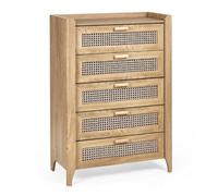 Oakham Premium Pacifica 5 Drawer Chest - Oak