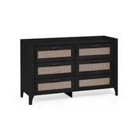 Oakham Premium Pacifica 6 Drawer Wide Chest - Black