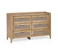 Oakham Premium Pacifica 6 Drawer Wide Chest - Oak