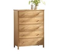 Oakham Premium Ridgeway 5 Drawer Wide Chest - Brown