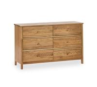 Oakham Premium Ridgeway 6 Drawer Chest - Brown