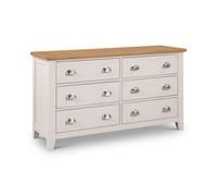 Oakham Premium Westbury 6 Drawer Wide Chest - Elephant Grey