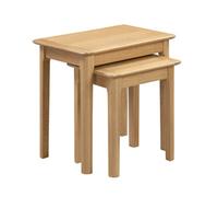 Oakham Strathclyde Compact Nest Of 2 Tables In Oak
