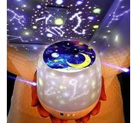 OAKHIVE Projector Night Light for Kids,360° Rotation - 3 Light Colors & 6 Patterns, USB/AA Battery Operated, Starry Sky & Ocean World Projection Lamp, Perfect for Nursery, Bedroom, Gift for Children