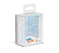 Oakie Doakie Dice D6 Dice 12 mm Glow in the Dark - Arctic (36)