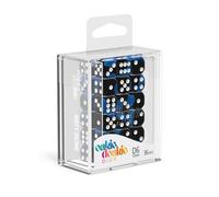 Oakie Doakie Dice D6 Dice 12 mm Glow in the Dark - Deep Ocean (36)