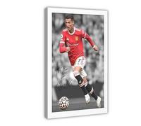 OakiTa Cristiano Ronaldo Football Superstar Poster Canvas Poster Wall Art Decor Print Picture Paintings for Living Room Bedroom Decoration Frame-style 12x18inch(30x45cm)