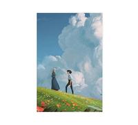 OakiTa Howl And Sophie Poster Howl's Moving Castle Anime Movie Poster 9 Canvas Poster Wall Art Decor Print Picture Paintings for Living Room Bedroom Decoration Unframe-style 12x18inch(30x45cm)