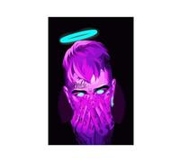 OakiTa Lil Peep Displate Art 4k HD Anime Manga Poster Rapper Poster Canvas Poster Wall Art Decor Print Picture Paintings for Living Room Bedroom Decoration Unframe-style 24x36inch(60x90cm)