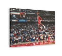 OakiTa Michael Jordan Dunk Basketball Player Hd Poster Canvas Poster Wall Art Decor Print Picture Paintings for Living Room Bedroom Decoration Frame-style 12x18inch(30x45cm)