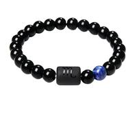 OAKKY 12 Zodiac Boho Beaded Bracelet Unisex Black Scorpio