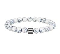 OAKKY Beaded Bracelet for Men Ultimate Cool Powerful Wristband Elastic Cord White