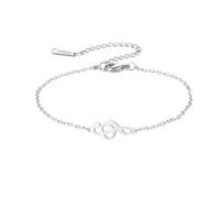 OAKKY Classic Lucky Beads Bracelet Women's Stainless Steel Oriental Aesthetics Attracting Wealth and Blessing Chain Silver Cross