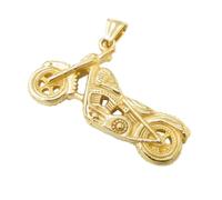 OAKKY Mens Skull Cruiser Motorcycle Necklace | Stainless Steel Biker Pendant with Detailed , Vintage Hip Hop Rider Enthusiasts Soul Chopper