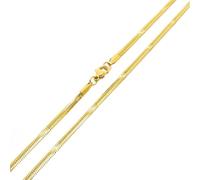 OAKKY Unisex Stainless Steel 2.2MM Delicate Dainty Hip Hop Jewellery Thin Stackable Special Cross Flower Pattern Flat Snake Chain Necklace Gold 17.7"