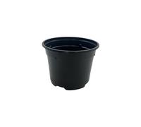 Oakland Gardens 10.5cm Plant Pots Black Plastic Tall Deep Full Size Flower Pot 4" Seedling Pot- Pack of 100