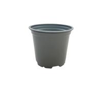 Oakland Gardens 10.5cm Plant Pots Grey Plastic Tall Deep Full Size Flower Pot 4" Seedling Pot- Pack of 30