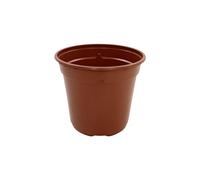 Oakland Gardens 13cm Plant Pots Terracotta Plastic Tall Deep Full Size Flower Pot 5" Seedling Pot- Pack of 20