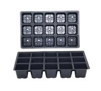 Oakland Gardens 15 Cells Seed Tray Cell Inserts For Full Size Gravel Trays Propagator Plug Bedding Packs| Economical Thin Layer Inserts | Pack of 10