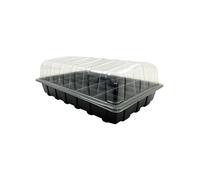 Oakland Gardens 20 Cell Propagator Full Size Seed Gravel Trays With Lids Cell Pack Inserts | Pack of 3