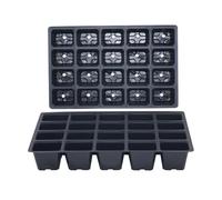 Oakland Gardens 20 Cells Seed Tray Cell Inserts For Full Size Gravel Trays Propagator Plug Bedding Packs| Economical Thin Layer Inserts | Pack of 40