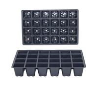 Oakland Gardens 24 Cells Seed Tray Cell Inserts For Full Size Gravel Trays Propagator Plug Bedding Packs| Economical Thin Layer Inserts | Pack of 40