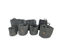 Oakland Gardens 30 Litre Tall Fabric Pot Grow Bag Plant Pots Breathable Container Root Tree Pouch With Handles- Pack of 8