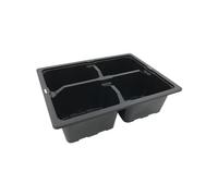 Oakland Gardens 4 Cells Multi Cell Tray Bedding Pack Plug Plant Half Size Seed Trays Inserts With Holes Pack of 20