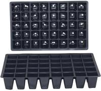 Oakland Gardens 40 Cells Seed Tray Cell Inserts For Full Size Gravel Trays Propagator Plug Bedding Packs| Economical Thin Layer Inserts | Pack of 2