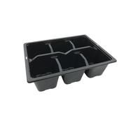 Oakland Gardens 6 Cells Multi Cell Tray Bedding Pack Plug Plant Half Size Seed Trays Inserts With Holes Pack of 20