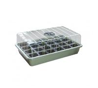 Oakland Gardens Garland 24 Cell Fast-Root Success Kit pack of 1 - Seed Tray & Ventilated Propagator Lid - Split-Cell Design for Rapid Root Growth, Seeds & Cuttings, Recycled UK Plastic