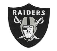 Oakland Raiders Iron On Patch 3.75" Las Vegas Football Embroidered Applique