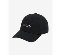 Oakley 6 Panel Stretch Metallic Cap Black USA Logo - L-XL