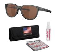 Oakley ACTUATOR (LOW BRIDGE FIT) Sunglasses With Official Eyewear Kit, Matte Grey Smoke Frame | Prizm Tungsten Lens, One size