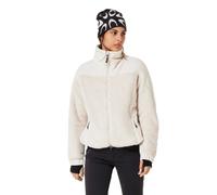 S Oakley Womens Mountain Fire Sherpa Fleece Jacket Off White Size