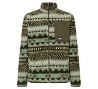 Oakley Mountain Fire Sherpa Zip Hoodie green norway pattern S