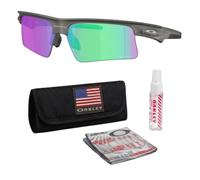 Oakley BISPHAERA SPEED OO9534 Sunglasses With Official Eyewear Kit, Matte Grey Smoke Frame | Prizm Golf Lens, One size