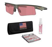 Oakley BISPHAERA SPEED OO9534 Sunglasses With Official Eyewear Kit, Transparent Olive Ink Frame | Prizm Dark Golf Lens, One size